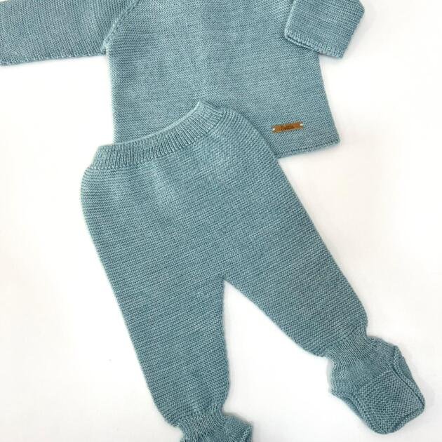 Conjunto Polainas Verde Agua