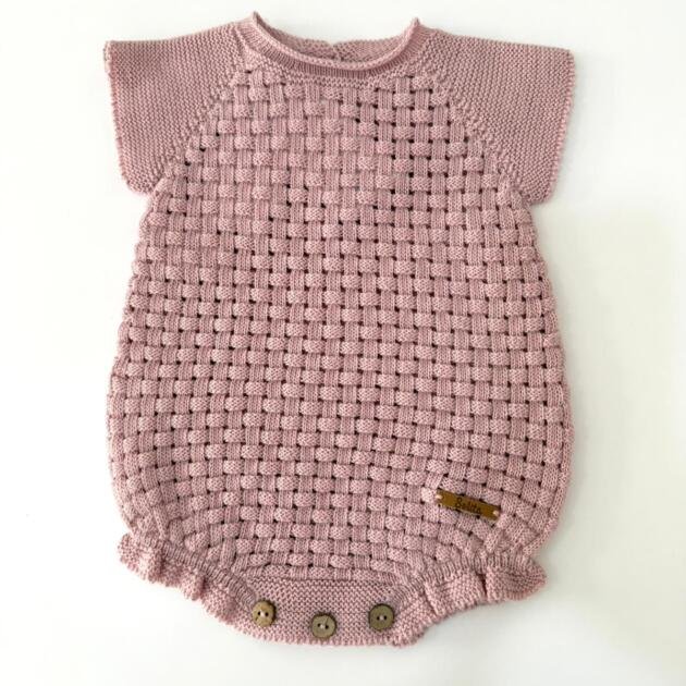 Pelele Cuadros Rosa